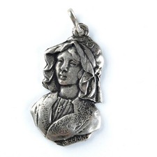 Vintage Charm Ciondolo in argento: ANTICA DONNA CONTADINA - PEASANT ANCIENT LADY
