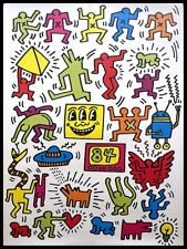 1990ca * Manifesto, Poster Arte "Keith HARING - Untitled - 1984 - Television TV"