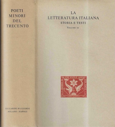 Poeti minori del - trecento, ("la