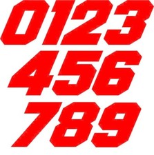 Adesivi NUMERI DA GARA COLORE