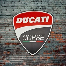 Logo in legno Ducati Corse