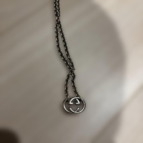 Collana con logo gucci - logo,