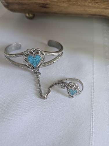 Anello bracciale cuore - e,