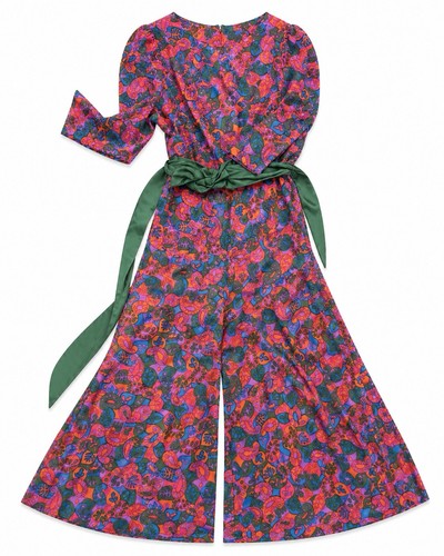 Abito pantalone floreale tuta