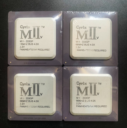 4pcs cyrix mii 333gp - 4pcs, vintage