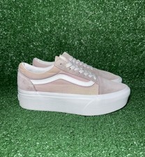 Scarpe da skate Vans Old Skool Stackform Platform da donna taglia 8 rosa sneakers casual