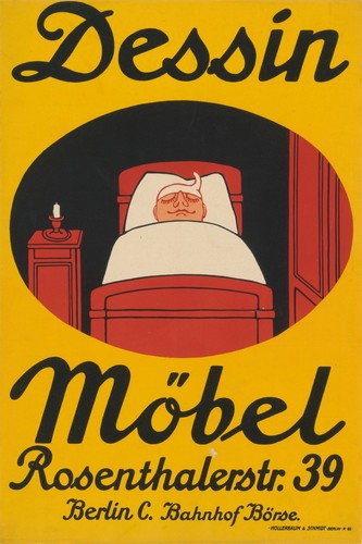 Poster vintage dessin - 🛏️, 'dessin