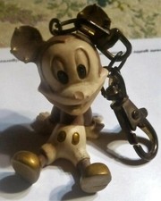 CIONDOLO artigianale PORTACHIAVI TOPOLINO in resina con difetto naso mancante