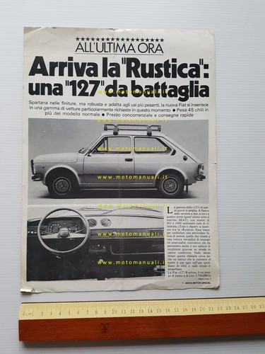 Fiat 127 rustica 1979 depliant - fiat,