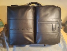 Zaino nero in pelle porta pc