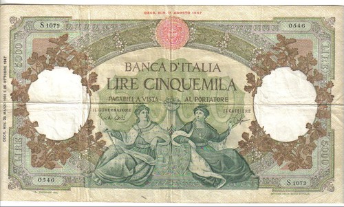 Italy 5000 lire - 5000, lire,