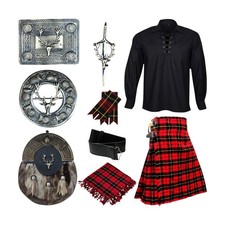 Set completo di kilt tartan
