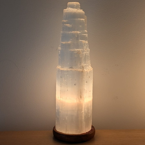 Lampada selenite grande torre - selenite,