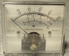 VU METER POWER METER MEGA ELETTRONICA BM55/TL 70X60 ANALOGICO 100uA STRUMENTO