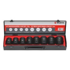 Chiavi a Bussola Esagonali Metriche Corte 3/4 Set 8pz - WÜRTH 0714900500