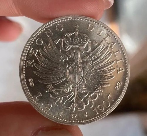 Regno italia lire 1907 - 2,