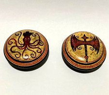 Set di 2 antichi pissidi