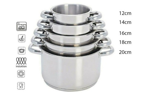 Set pentole 5pz induzione