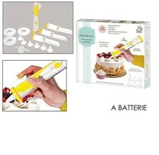 SET PASTICCERIA SIRINGA ELETTRICA KIT 14 PEZZI PENNA DOLCI TORTE