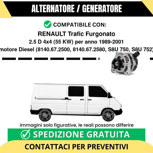 Alternatore renault trafic - alternatore,