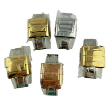 Lotto 5 Chiusure Pirelli Deployante Cinturino Orologio Attacco 19mm Acciaio