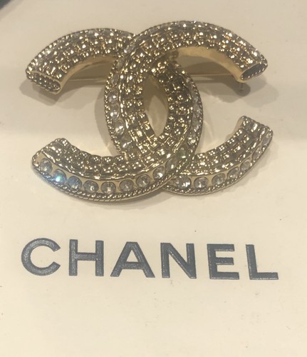 Spilla logo chanel doppio - spilla,