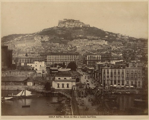 Napoli molo street - st., elmo