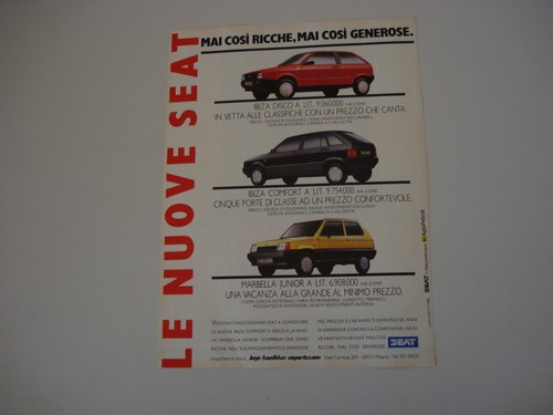 Advertising pubblicità 1988 - advertising,