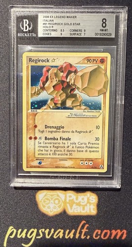 Regirock gold star bgs - star, 8