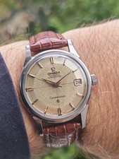 Omega Constellation Pie Pan Circa 1959 Cal. 561 scatola e cartoncino orologio vintage acciaio