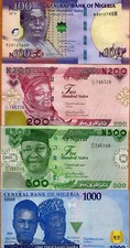 SET Nigeria, 100-200-500-1000 naira, 2024, P-Nuovo UNC