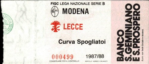 Biglietto ticket stadio - biglietto,