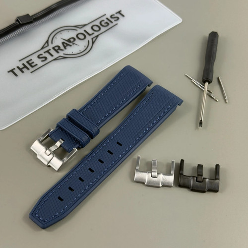 Cinturino orologio gomma blu