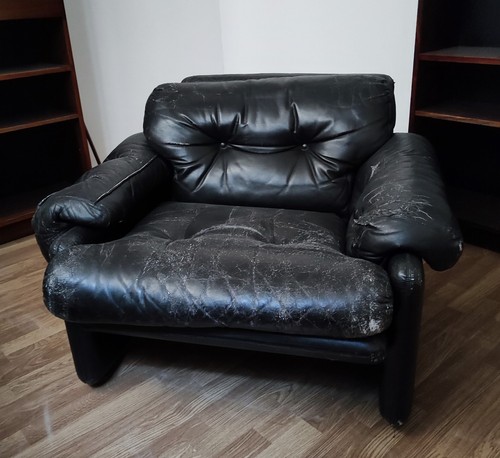 Poltrone in pelle nera - 2,