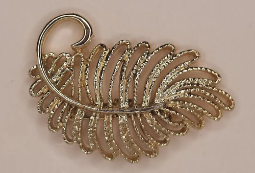 Spilla vintage foglia tono - spilla,
