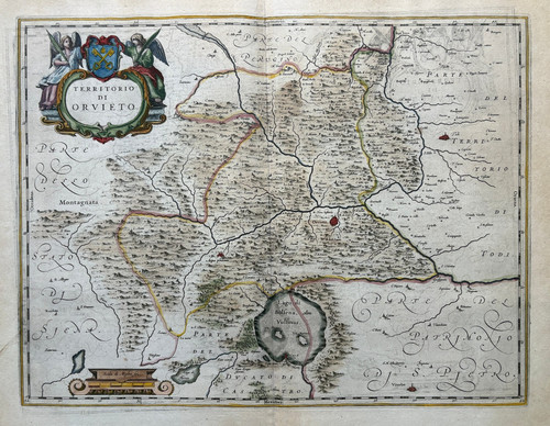 Orvieto 1664 blaeu carta - orvieto,
