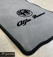 Tappeto tappetini auto adatto per Alfa 147 grigio velluto 4 pezzi velluto 2000-2010