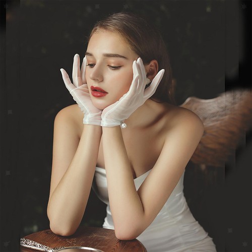 Guanti sposa bianchi - da,