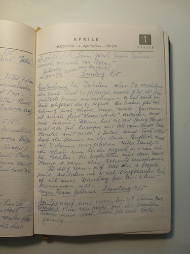 Diario privato manoscritto - "diario,
