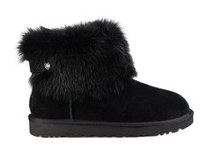 UGG VALENTINA NERO CAMOSCIO