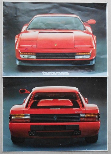 Ferrari testarossa depliant