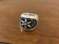 Anello Uomo Cromato Cuori
