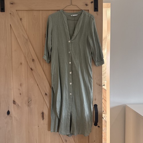 Abito camicia zara 100 lino - camicia,