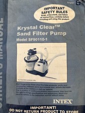 Intex 1500 GPH ABOVE GROUND