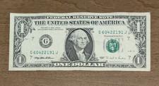 Bellissima Banconota 1 Dollaro USA Circolata Series 1995  ( G 60422191 J)