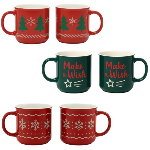 Set tazze natalizie ceramica - tazze,
