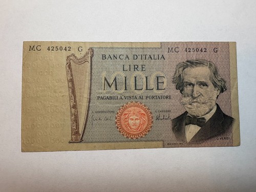 Banconota italia 1000 - italia,