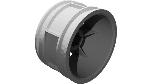 Ruota ricambio hex 12mm - 12mm, per