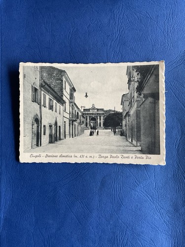 Cartolina cingoli borgo - cingoli,