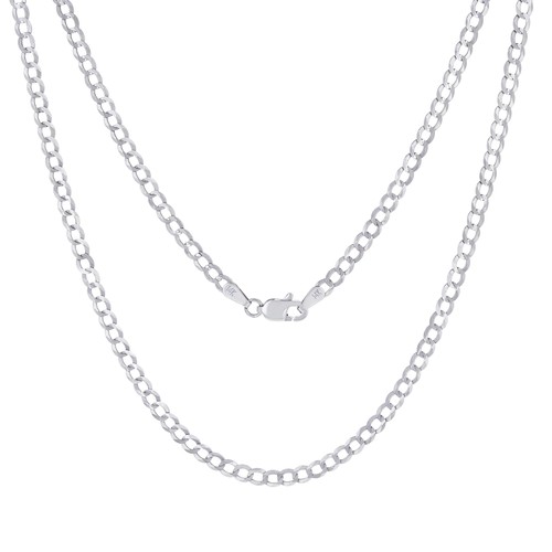 Collana uomo oro bianco - da,